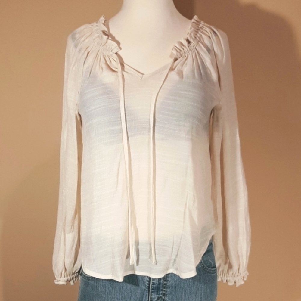 BLU PEPPER - Women's top - Boho Size M, cream